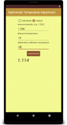 Hydrometer Temperature Adjustment screenshot 0