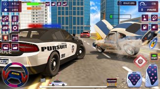 مطاردة الشرطة وقوف السيارات 3D screenshot 8