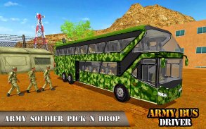 Xe buýt quân đội lái xe - vận chuyển huấn luyện screenshot 6