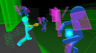 Çöp Adam Neon Gun savaşçıları screenshot 2