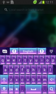 Purple Gems Keyboard Theme screenshot 1
