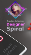 Spiral Photo Editor : Collage & Neon Effects screenshot 0