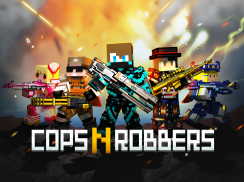 Cops N Robbers - 3D Pixel Craft Gun Shooting Games screenshot 8
