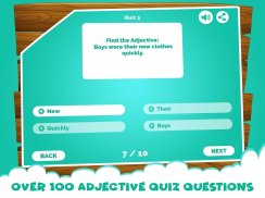 Learning Adjectives Quiz Games screenshot 1