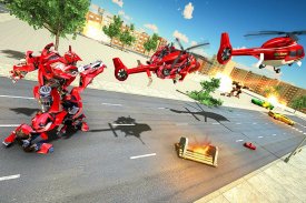 Helicopter Robot Transformation- Robot Games screenshot 1