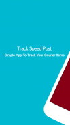 Track Speed Post - Courier Tracking App screenshot 1