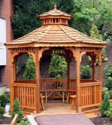 Gazebo and Wooden House Design screenshot 3