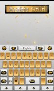 Arabic Gold GO Keyboard Theme screenshot 6