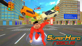 Grand Superhero Flying Robot : City Rescue Mission screenshot 0