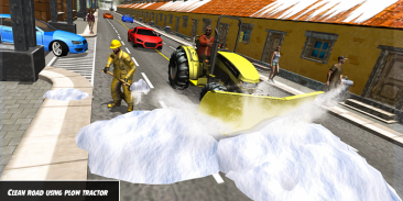 Heavy Snow Plow Clean Road Simulator 3D screenshot 2