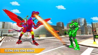 Flying Dinasaur Robot Car Transform: Dino Games screenshot 1