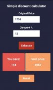 Simple Discount Calculator screenshot 1