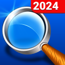 Magnifying Glass + Flashlight Icon