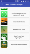 Learn English Concepts(Learn Grammar & vocabulary) screenshot 1