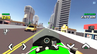 Blocky Moto Racing 🏁 screenshot 7