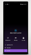 Tema Alpha Hybrid Launcher 4D screenshot 3