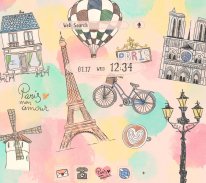 I Love Paris Theme +HOME screenshot 0