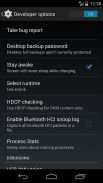Developer options screenshot 2