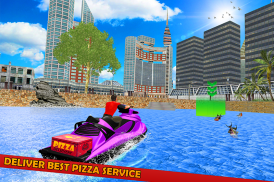 Pizza Delivery Jet Ski Fun screenshot 0