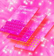 कीबोर्ड का रंग गर्म गुलाबी screenshot 1