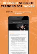 12 Weeks Beginner Strength Training For Women screenshot 1