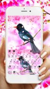 Flowers Garden Bird Keyboard T screenshot 2