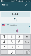 Məzənnə -Manat's exchange rate screenshot 2