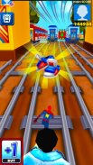 Amazing Super Heroes Running : Subway Home Runner screenshot 3