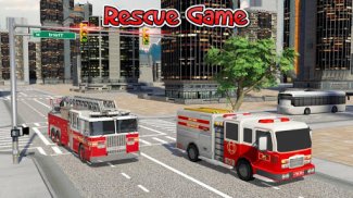 미국 소방관 트럭 시뮬레이터-도시 구조 영웅 screenshot 4