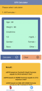 Pocket GFR Calculator screenshot 3