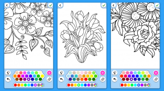 Colorir adultos: Flores screenshot 4