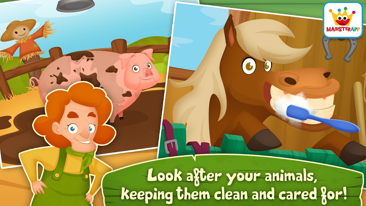 животные и игры для малышей развивающие Dirty Farm - Загрузить APK для  Android | Aptoide