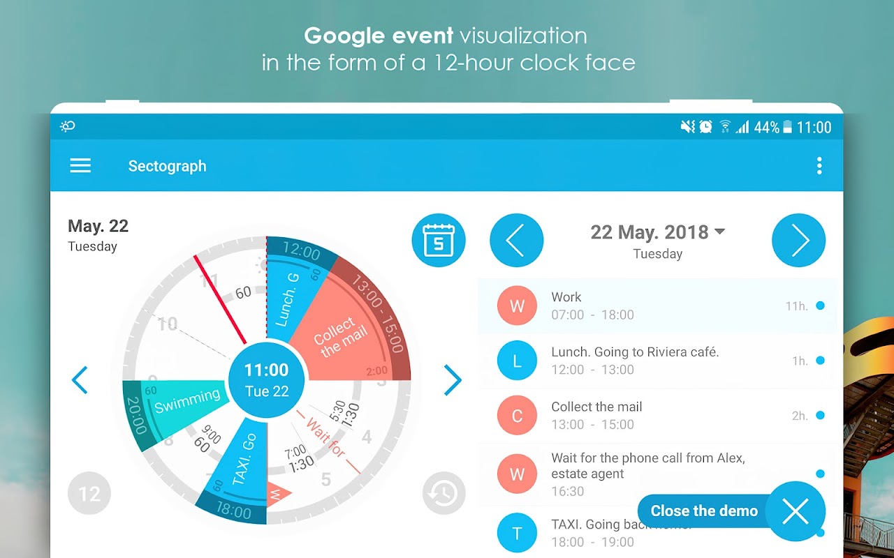 Sectograph. Day Time planner APK Download for Android Aptoide