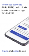 AccuBMR - BMR, TDEE & Calorie Calculator screenshot 2