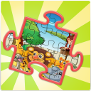 Cartoon Jigsaw Puzzle for Kids Icon