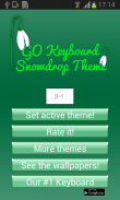 GO Keyboard Snowdrop Thème screenshot 1