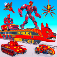Wild Jackal Robot Car Games screenshot 4