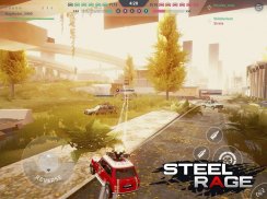 Steel Rage: Guerra e ação JxJ com carros-robô screenshot 8