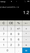 Calculator with parentheses screenshot 7