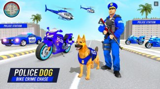 Police Dog Crime Bike Chase screenshot 0
