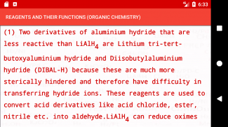 REAGENTS AND THEIR FUNCTIONS ORGANIC CHEMISTRYFree screenshot 3