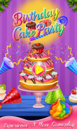 Real Cake Maker - Jeu de cuisine de d'anniversaire screenshot 1