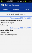 Talking Calendar Task Reminder screenshot 0