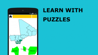 Puzzle Quiz Map 2020 - Mali - Regions , Cercles .. screenshot 0