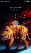 Passcode Lock screen Tiger lock screen Passcode HD screenshot 7