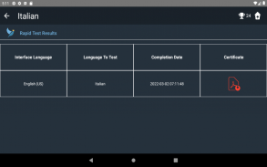 Italian Language Tests screenshot 22