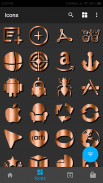 New HD Copper Iconpack theme Pro screenshot 2