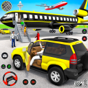 Volador Coche Amarillo Taxi Taxi Conducción Juegos Icon
