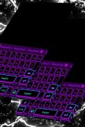Color de teclado Neon Purple screenshot 0