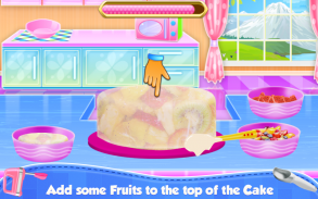 Fruity Ice Cream Cake Cooking screenshot 6